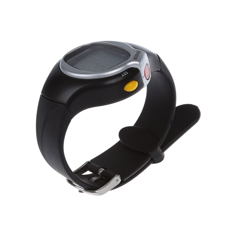 Sport Pulse Heart Rate Monitor Calories Counter Fitness Wrist Watch Black