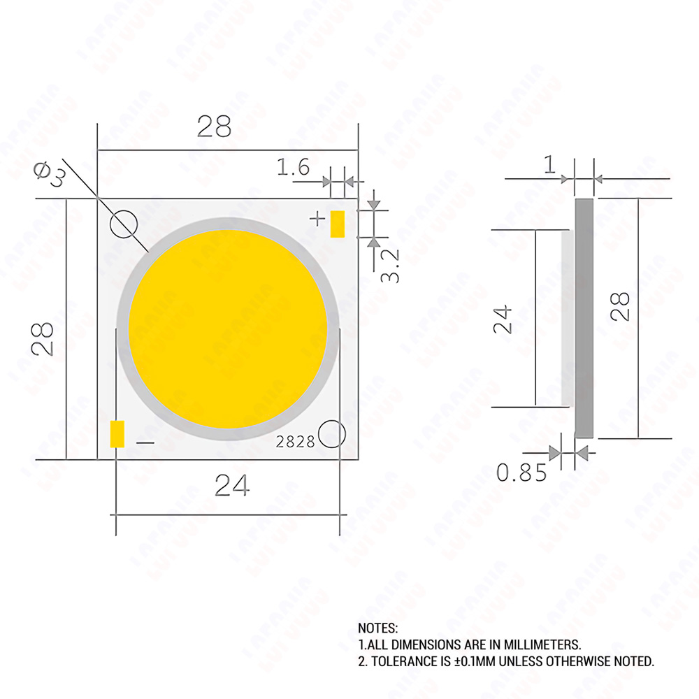Cri  ra 80 kolbe ledet-brikke 20w 30w 40w 50w 60w 70w 80w 100w varm naturlig hvit 3000k 4000k 6000k 2828 diy-pære skinnelampe downlight