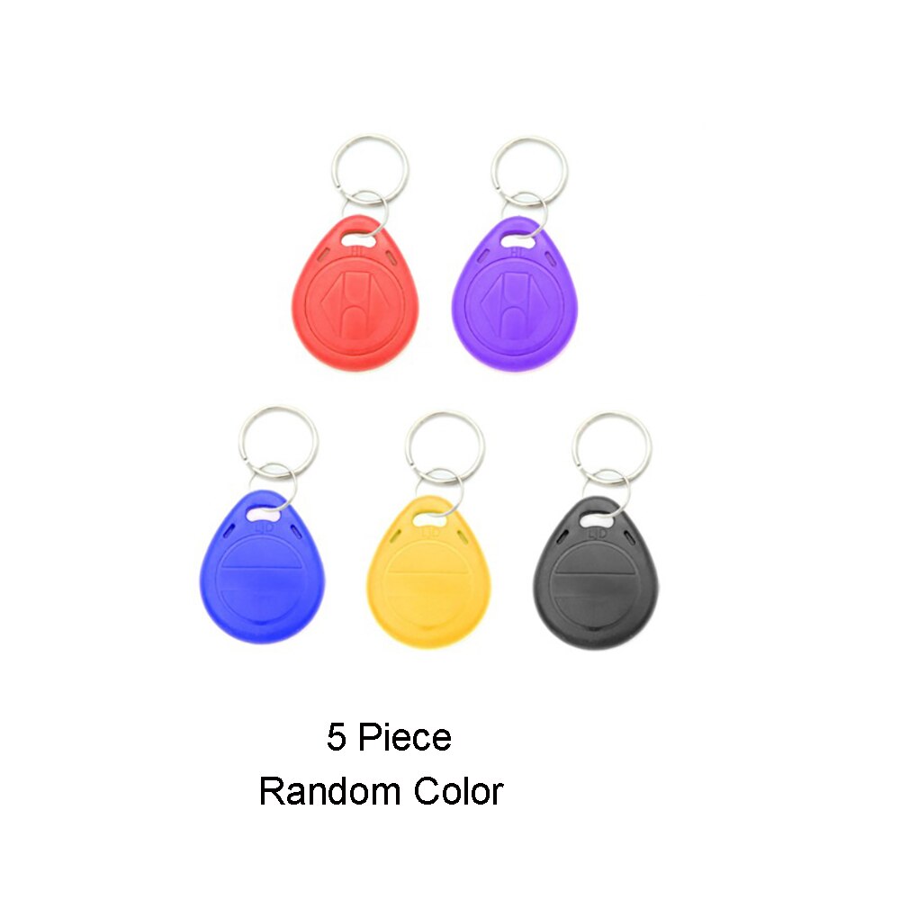 125KHz ID card reader access control Reader with 10pcs EM keychains RFID Proximity Security Door For Door Lock System: 5Piece