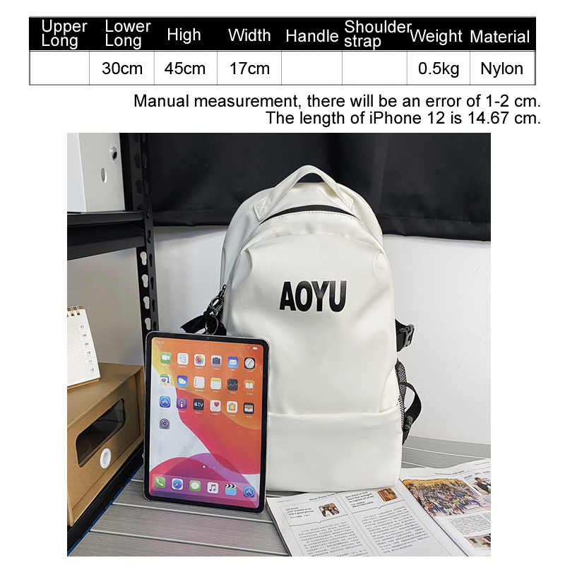 Stilvoller Rucksack für damen, 2022 geräumige schulranzen für paare, einfarbig, schlichte schülerrucksäcke für Teenager, jungen und mädchen