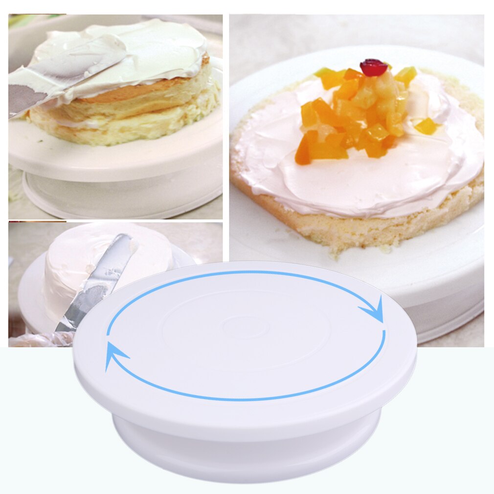 Cake Decorating Plastic Turntable Practical Table Rotating Disc Turntable Non Slipping Bakeware Baking Tool