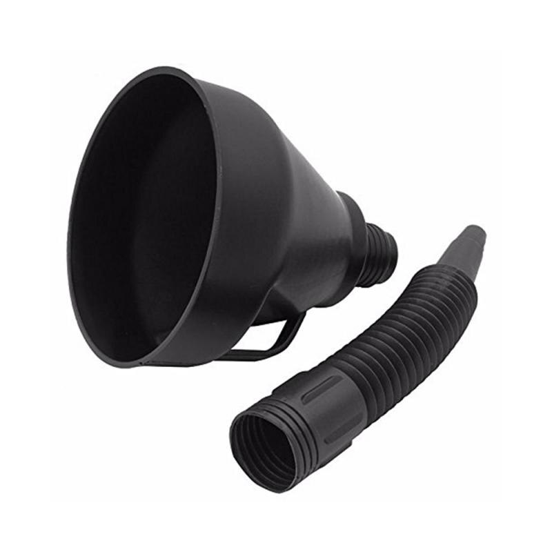 Car Emergency Fuel Gas Petrol Filler Funnel Oil Black With Flexible Detachable Spout Funnel 2-in-1 Automotive Tool For Water Oil