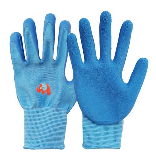Guantes de protección para niños, Protector antimordeduras para jardín, recoger conchas marinas: Azul
