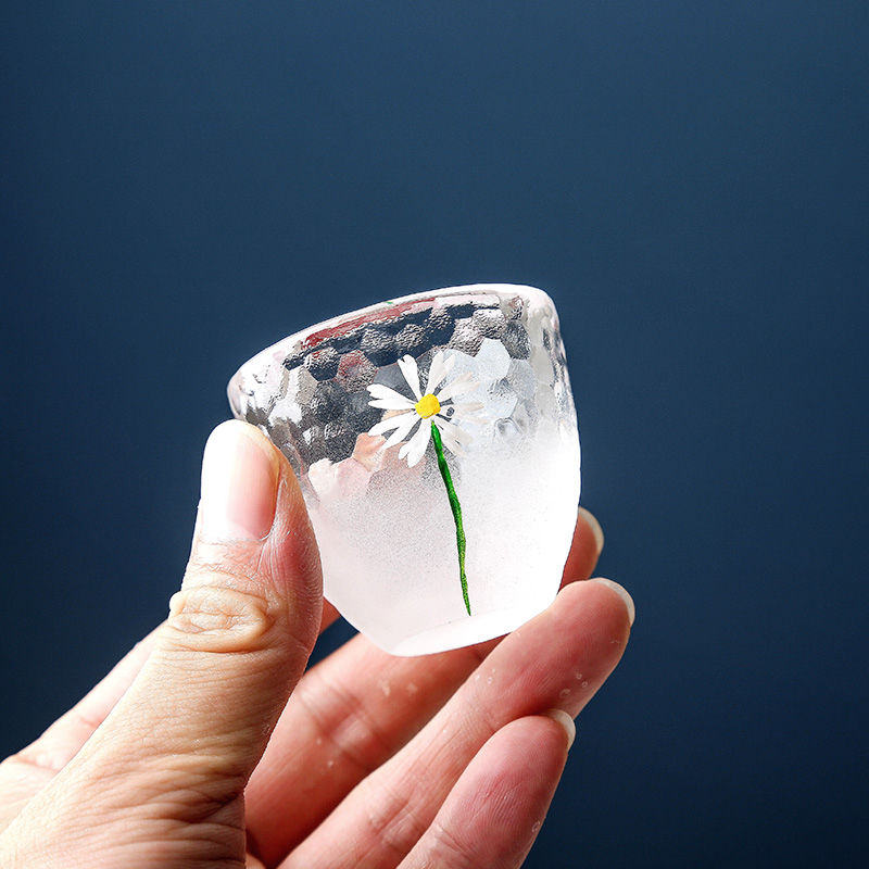 Copa de vino pequeña de Daisy Cloud, frasco de cadera, vaso pequeño de uno o dos usos, vaso de bebidas alcohólicas, utensilios de vino