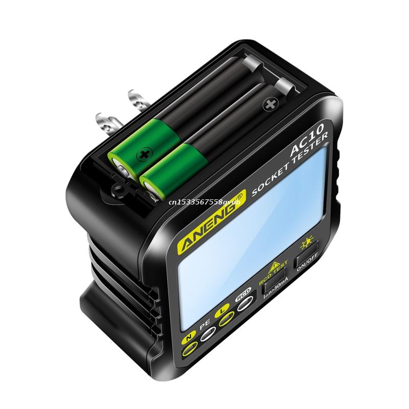 Probador de salida compacto, Detector de voltaje, probador de enchufe, Analizador de circuito, probador de fugas de enchufe de pared, cable de electricidad,