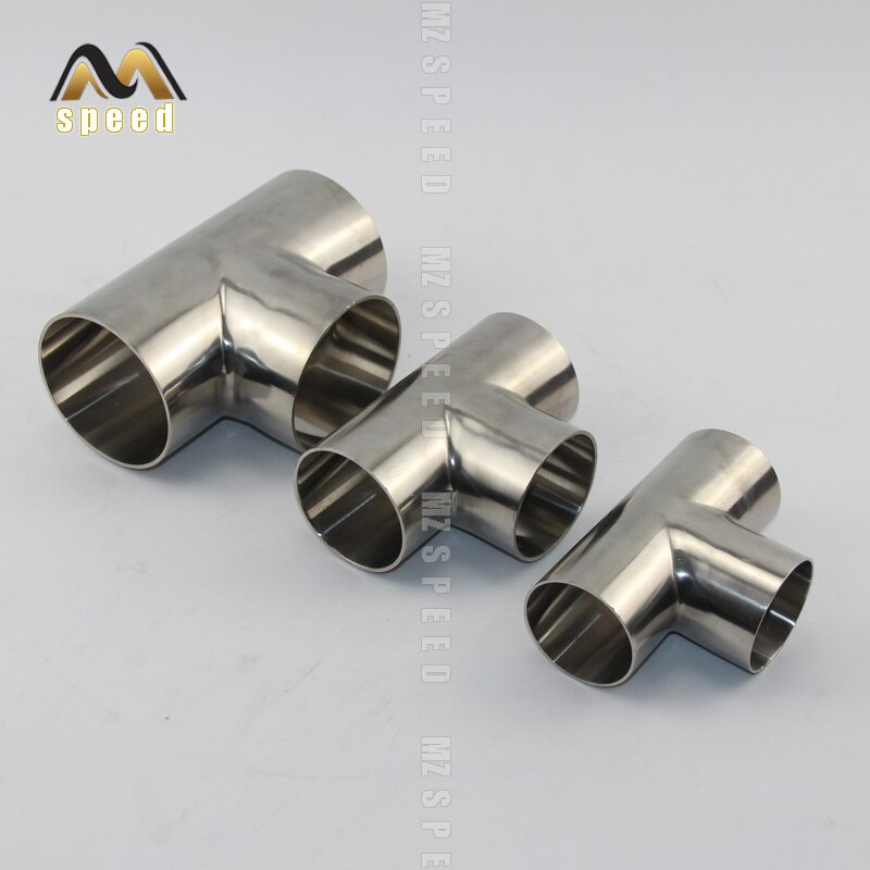 Car Accessories Stainless steel tee Exhaust pipe conversion pipe One point two stainless steel connection exhaust muffler