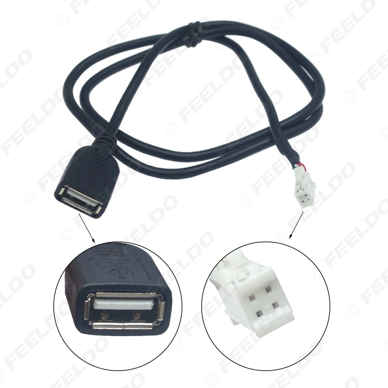 Feeldo bilhuvudenhet stereo ledningsnät kompatibla för xy auto android lösning gränssnitt rca usb ljud- och videokabel