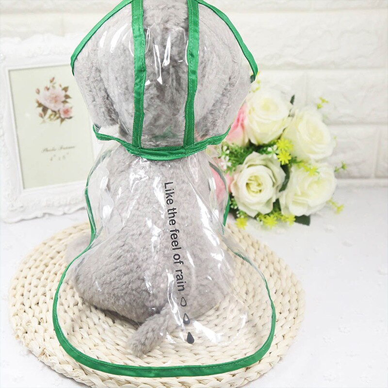 Regen Jas Voor Honden Jassen Regen Transparante Hond Regenjassen Jumpsuit Waterdichte Regenjas Voor Honden Huisdieren Kleding Waterdicht XS-XXL: green / XS