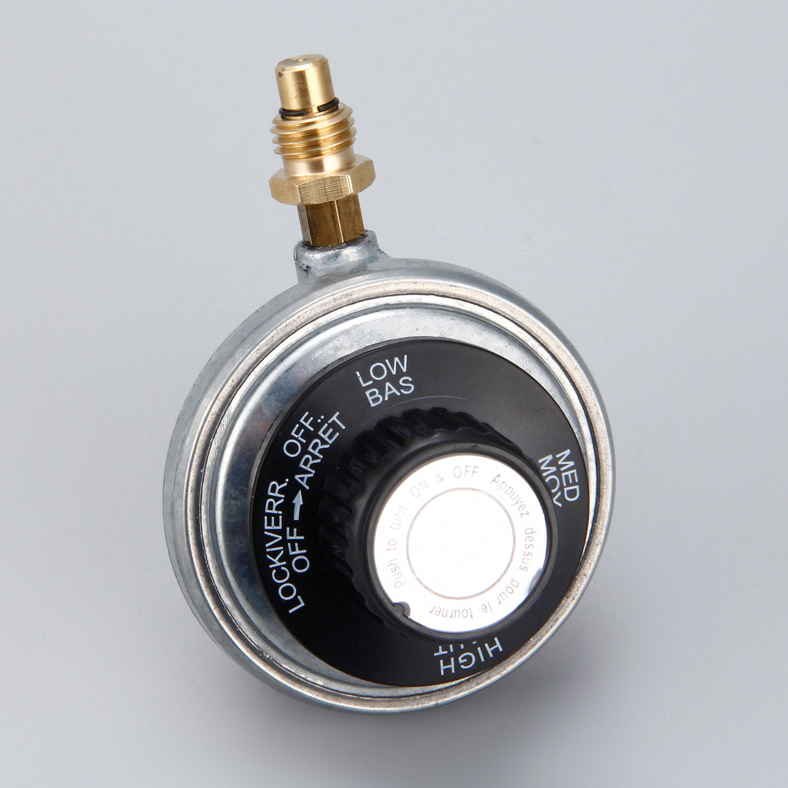 Männlichen M12 Propan Niederdruck Gas Regler Ventil Einstellbar Steuerung Bausatz Gewinde Mit 0,7mm Düse Auslauf 1 Zoll-20 UNEF Einlass