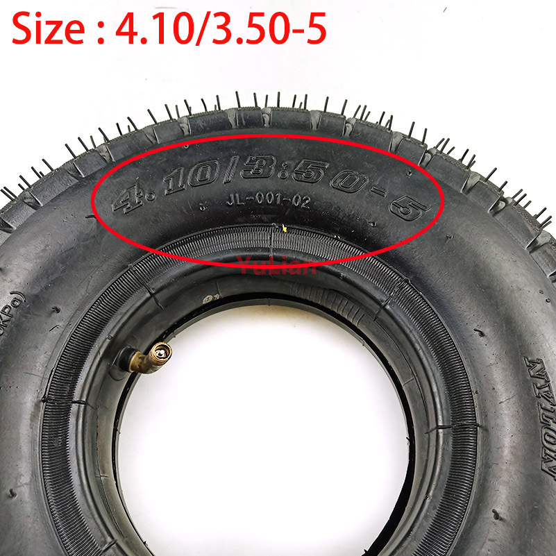 Neumático de carro para Andador de ancianos, ruedas de tres vías, tubo interior, 4,10/3,50-5, 3,50