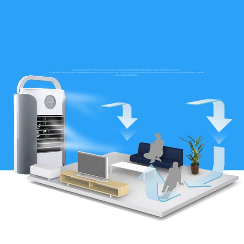Air Conditioner Air Cooler Humidifier Purifier Portable For Home Room Office 3 Speeds Desktop Quiet Cooling Fan Air Conditioning