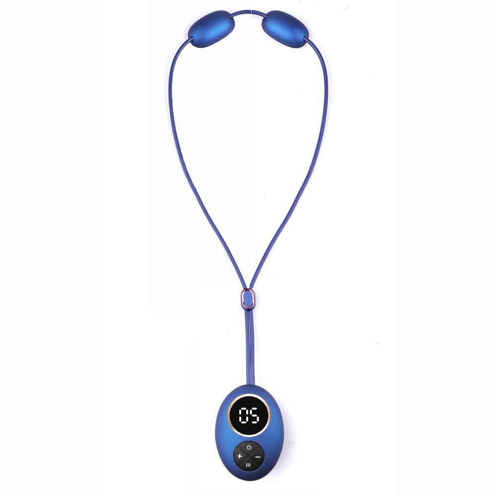 5Modes Neck Therapy Massage Instrument Physiotherapy Magnetherapy Portable Neurostimulator Electric Massager Electro Tools: Blue
