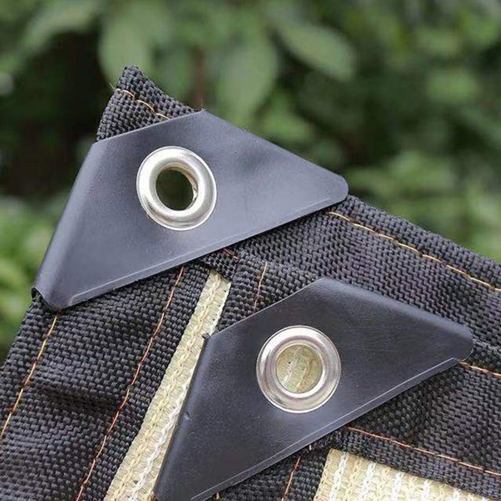 Beige Sun Shade Sail Right Triangle Canopy Awning Shelter UV Block UV Rays Protection Outdoor Sunshade for Patio Lawn Garden