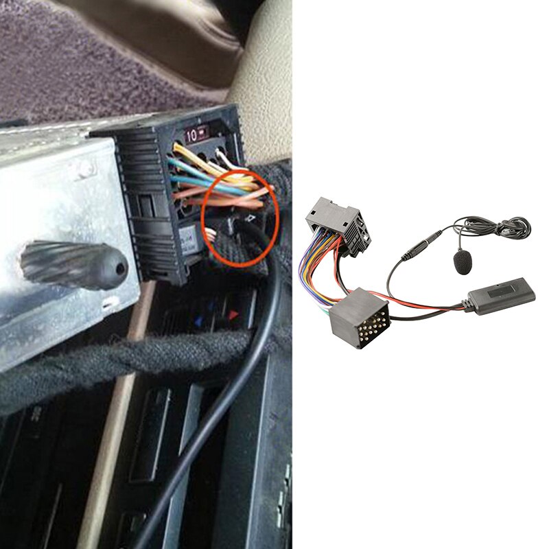 Auto Bluetooth 5.0 Aux Kabel Microfoon Handsfree Mobiele Telefoon Gratis Bellen Adapter Voor-Bmw E46 2002-2006