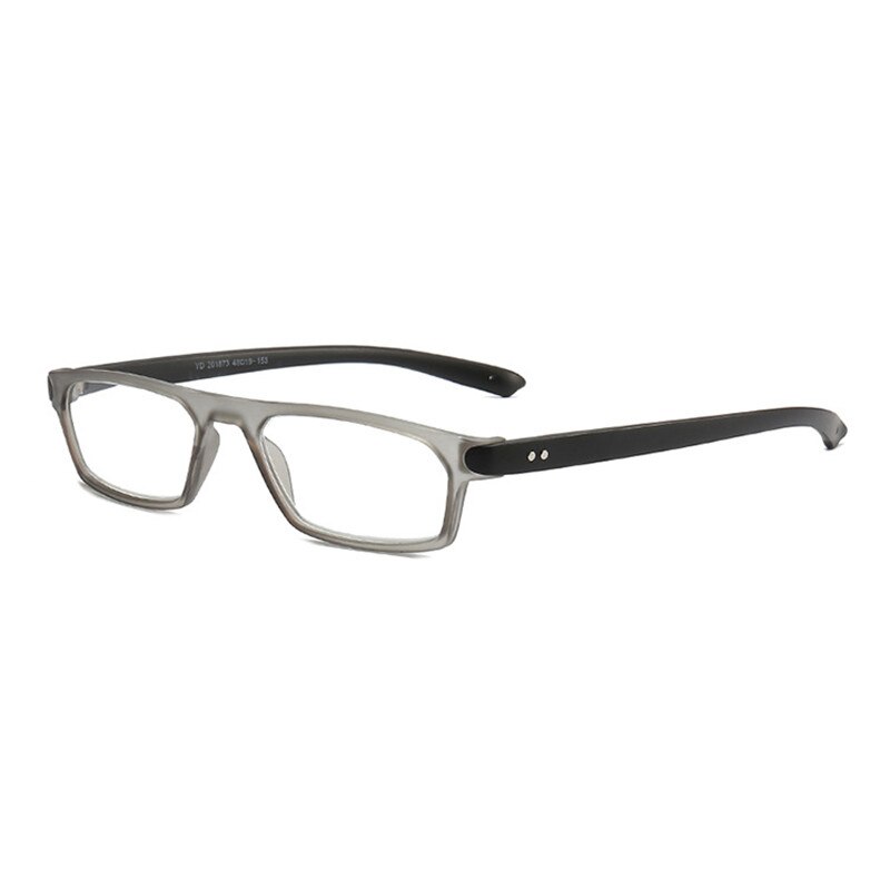 Reading Glasses Men Women Rectangular Frame Readers Longer Legs Magnifying Glasses Reading Magnification Strength+1.0 to3.5: +100 / Gray