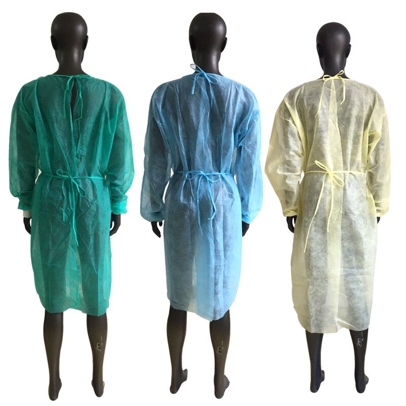 5pcs Protective Anti dust-proof Disposable Gown Home Outdoor Full Body Protection Isolation Clothes Labor Safety work Clothing