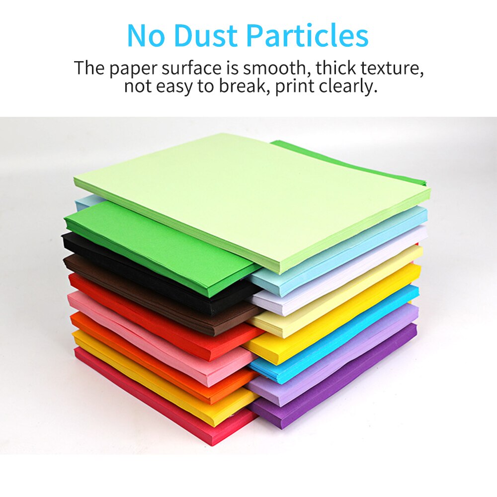 100 Sheets A4 Color Copy Paper 210x297mm/8.3x11.7in Printer Paper 70GSM for Copy Printing Writing Crafts & Art