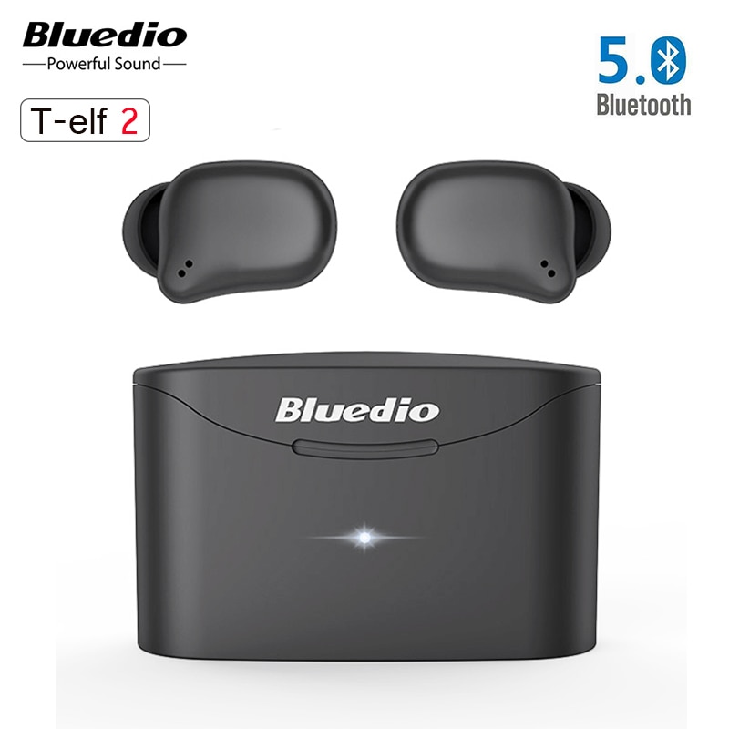 Original Bluedio T-Elf 2 TWS Kopfhörer Drahtlose Bluetooth 5,0 berühren Kontrolle Wasserdichte in-ohr Sport Ohrhörer für iOS Android