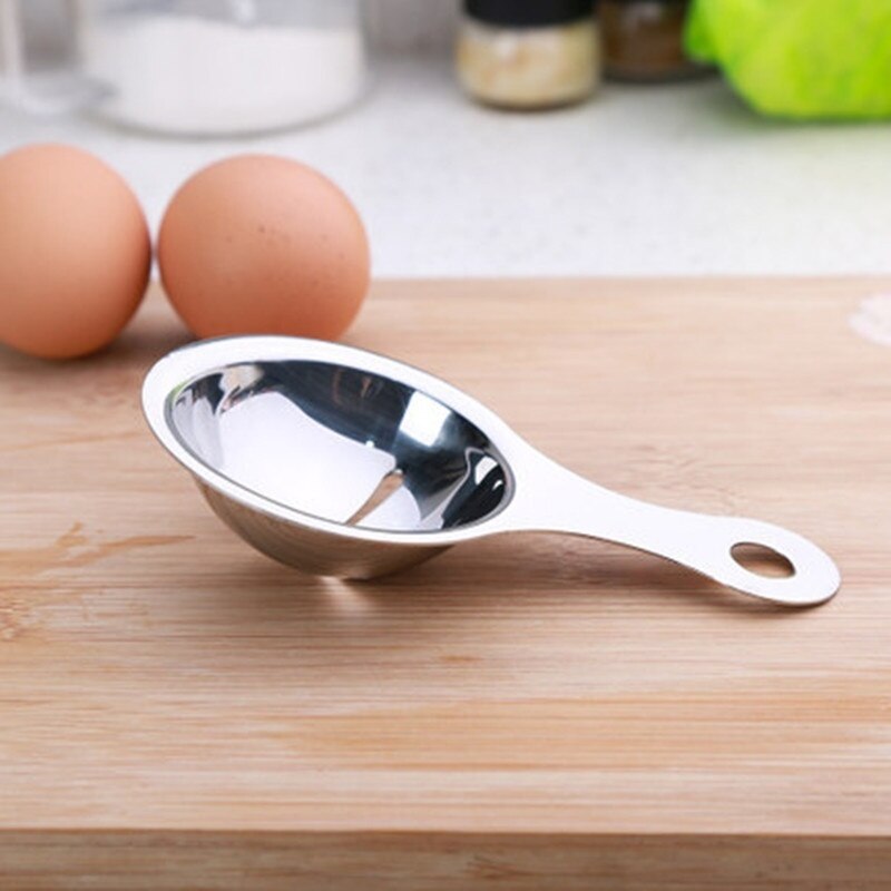 Eiwit Separator Yolk Filter Extractor Roestvrij Stalen Lepel Keuken Divider Gadgets Extractor Scheitrechter Koken Tool