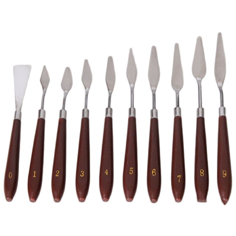 Juego de cuchillos de pintura al óleo de , paleta de acero inoxidable, cuchillo, herramientas de pintura, suministros de arte, 21 Uds.