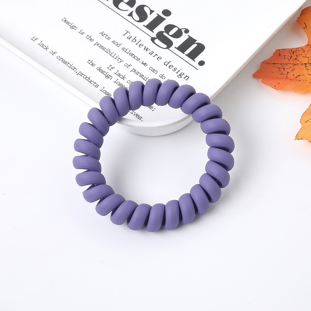 Lazos para el cabello en espiral negros, elásticos mate, sin rastro, accesorios para el cabello para hombres, cabello rizado, pelo largo y grueso: Verde militar