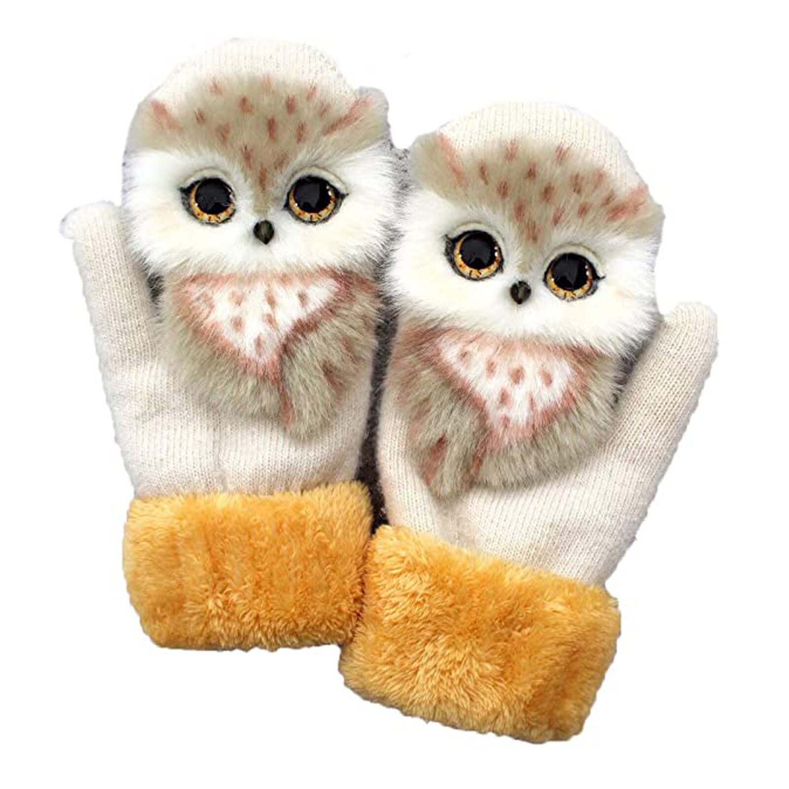 Crianças Quentes grossas Luvas de Dedo Luvas de Inverno Bonito Dos Desenhos Animados Meninas Quentes Luvas de Esqui de Inverno Crianças Luvas Детские Перчатки L3: F