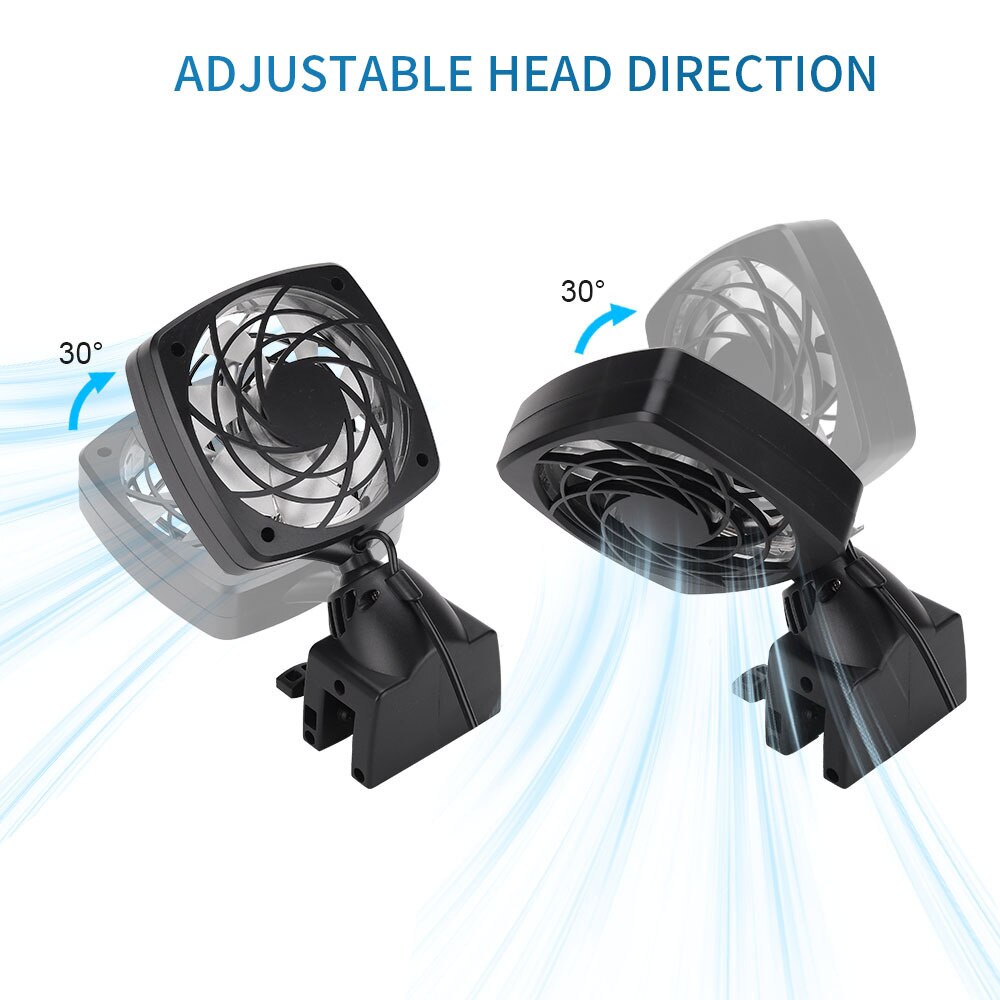Fish Tank Cooling Fan Universal Adjustable Speed Aquarium Plant Shrimp Tank Expandable Multi Head temperature Control
