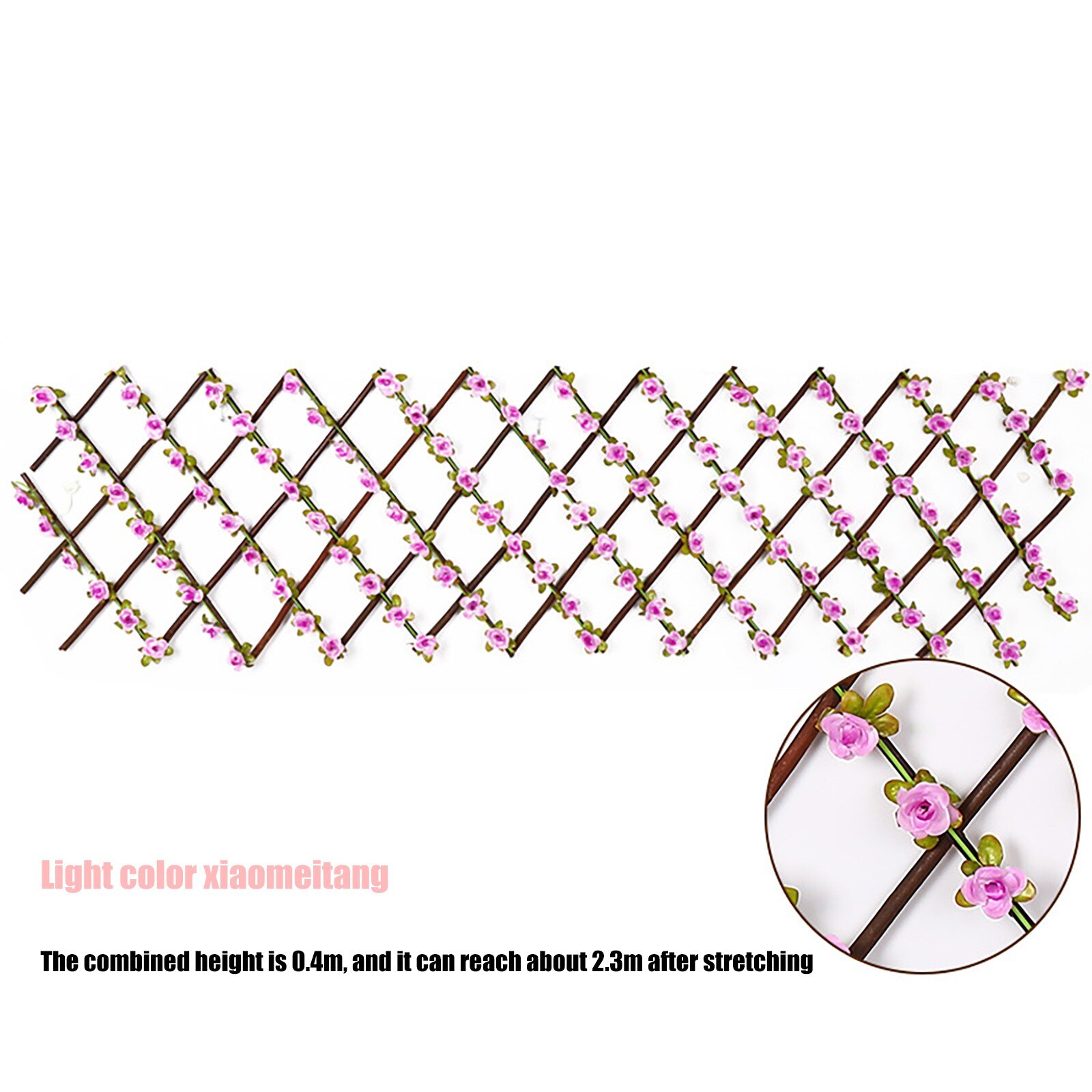 Expanding Fence Retractable Fence Screen with Plant Expandable Fence Privacy Jardin Garden Decoration Outdoor bordure de jardin: I  40x20cm