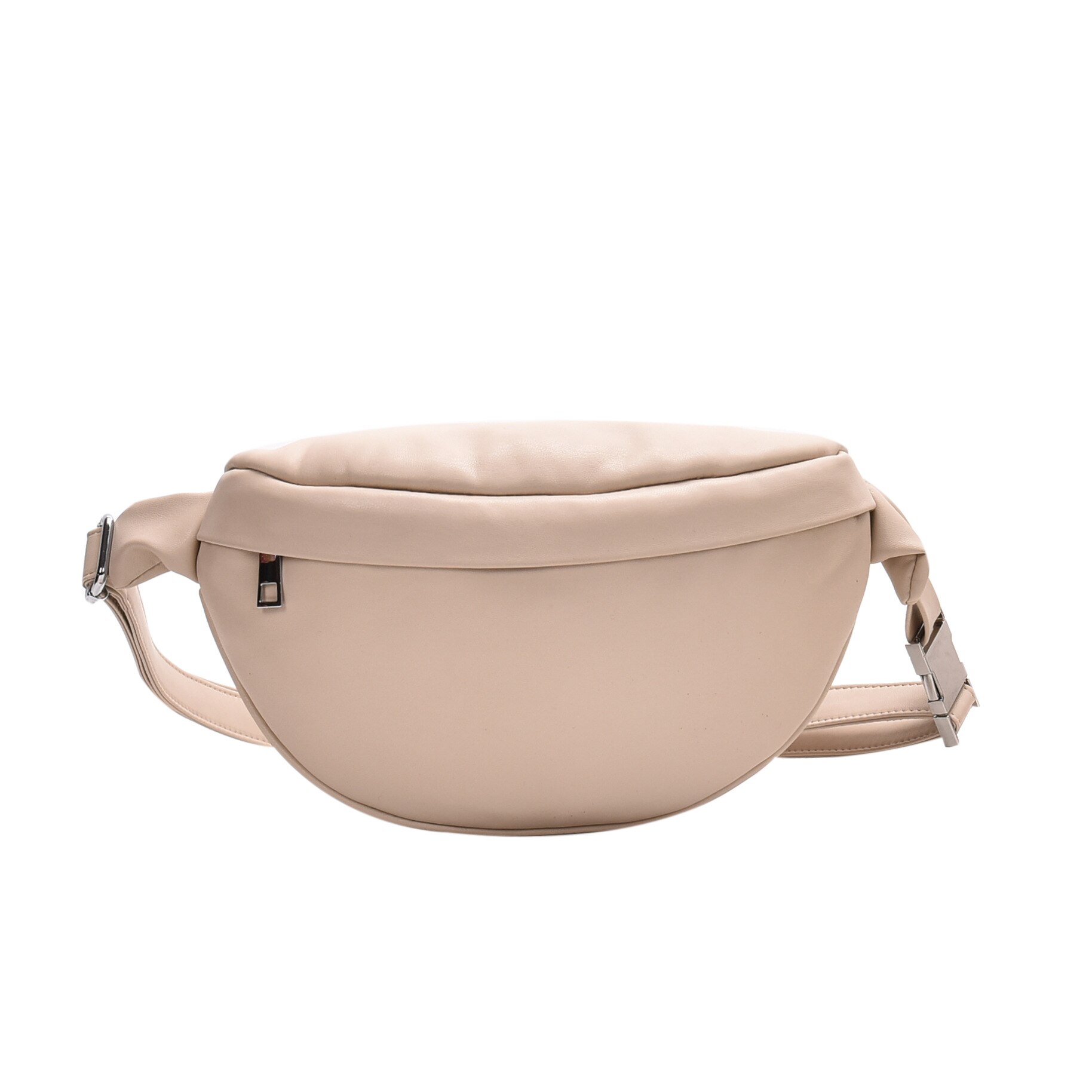 Casual Waist Bag Women Chest Bag Shoulder Bags Female PU Leather Belt Bags Female Bolso Fanny Pack: Beige