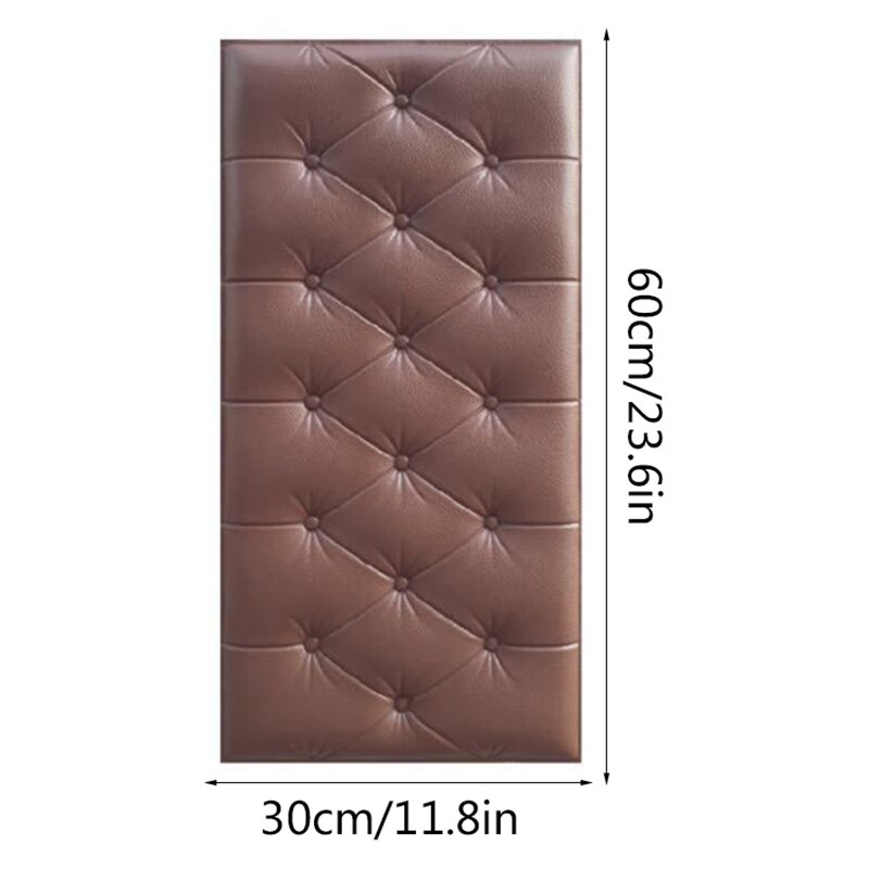 Anti-collision auto-adhésif tatami mur tête de lit doux 3D autocollant mural fond décor enfants chambre crash dos coussin: 6
