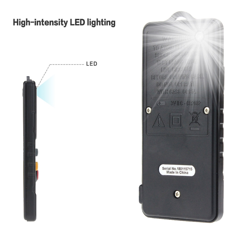 Aneng AN301 Mini Digitale Multimeter 1999 Telt Draagbare Ac Dc Voltmeter Weerstand Ammeter Meter Tester Met Led Licht