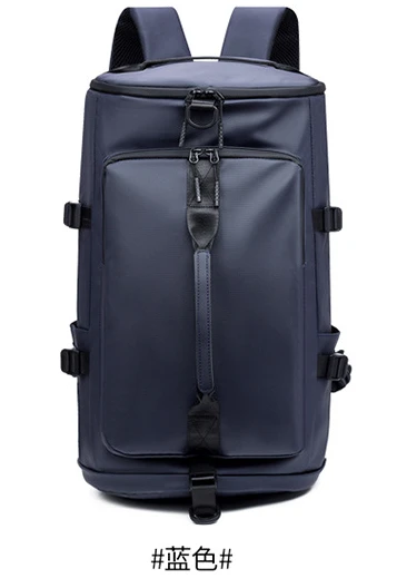 Mochila impermeable de gran capacidad, bolsa multifuncional para casco de motocicleta y ciclismo, mochila de viaje para deporte de motocicleta y senderismo: Azul