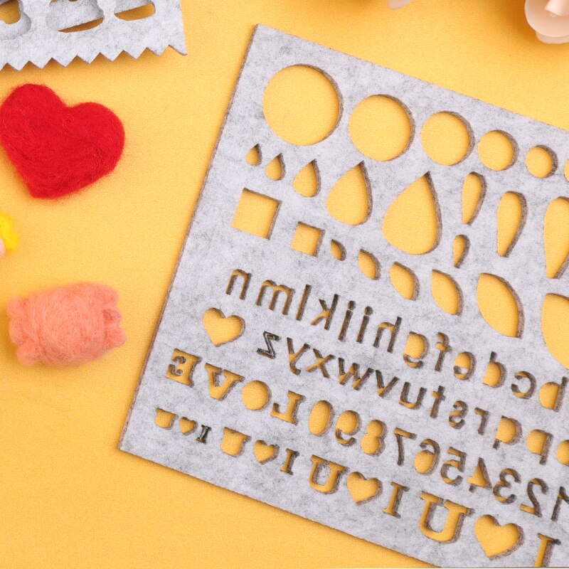 Fenrry DIY Felting Tools Handmade Felt Kit with Needle Craft Kit Scissor Awl Wool Felting Weaving Needlework Spinning Tools