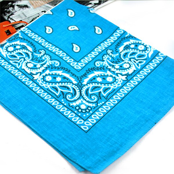 Unisex Hip Hop Black Bandana Headwear Hair Band Neck Scarf Wrist Wraps Square Scarves Print Handkerchief Square Bandana: A-3