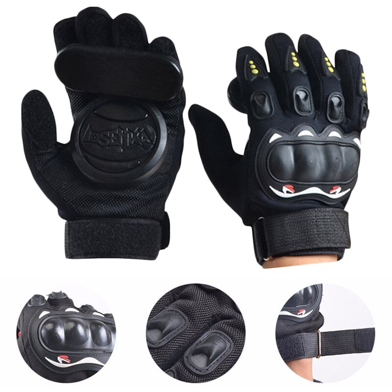 Gants de skateboard de descente, gants de slide de longboard avec slider, accessoires de skate pour longboard
