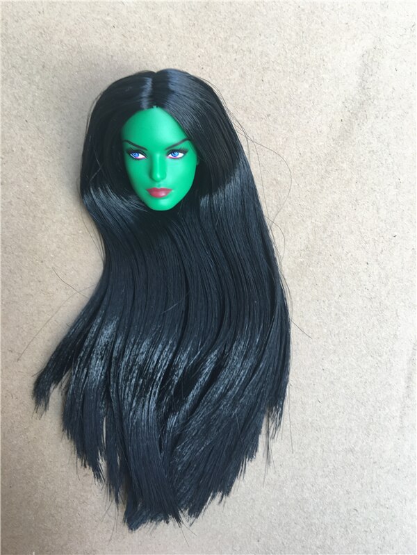 St Zeldzame Lange Haar Pop Hoofd Collectie Geworteld Haar Pop Heads 1/6 Lady Speelgoed Hoofd Diy Speelgoed Onderdelen Mannelijke vrouwelijke Pop Heads: 4