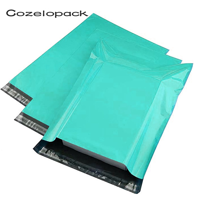 100PCS Teal Green Poly Mailer 9 Sizes Poly Mailer Self Seal Envelopes bag with adhesive Postal Bags Bags