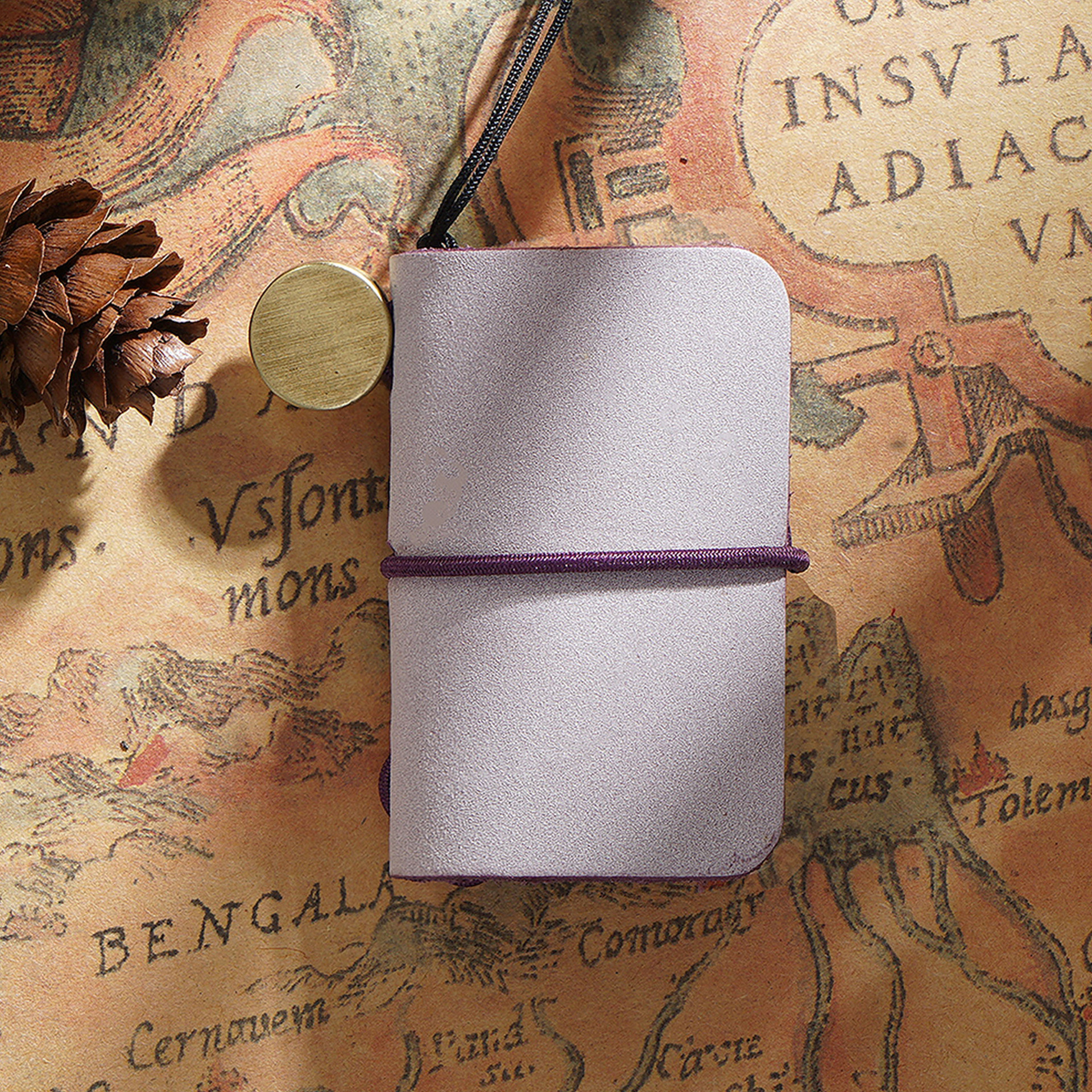 Mini Journal Cute Leather Cover Notebook Small Diary Retro Portable Travel Book DIY Blank Pages Memo Sketchbook