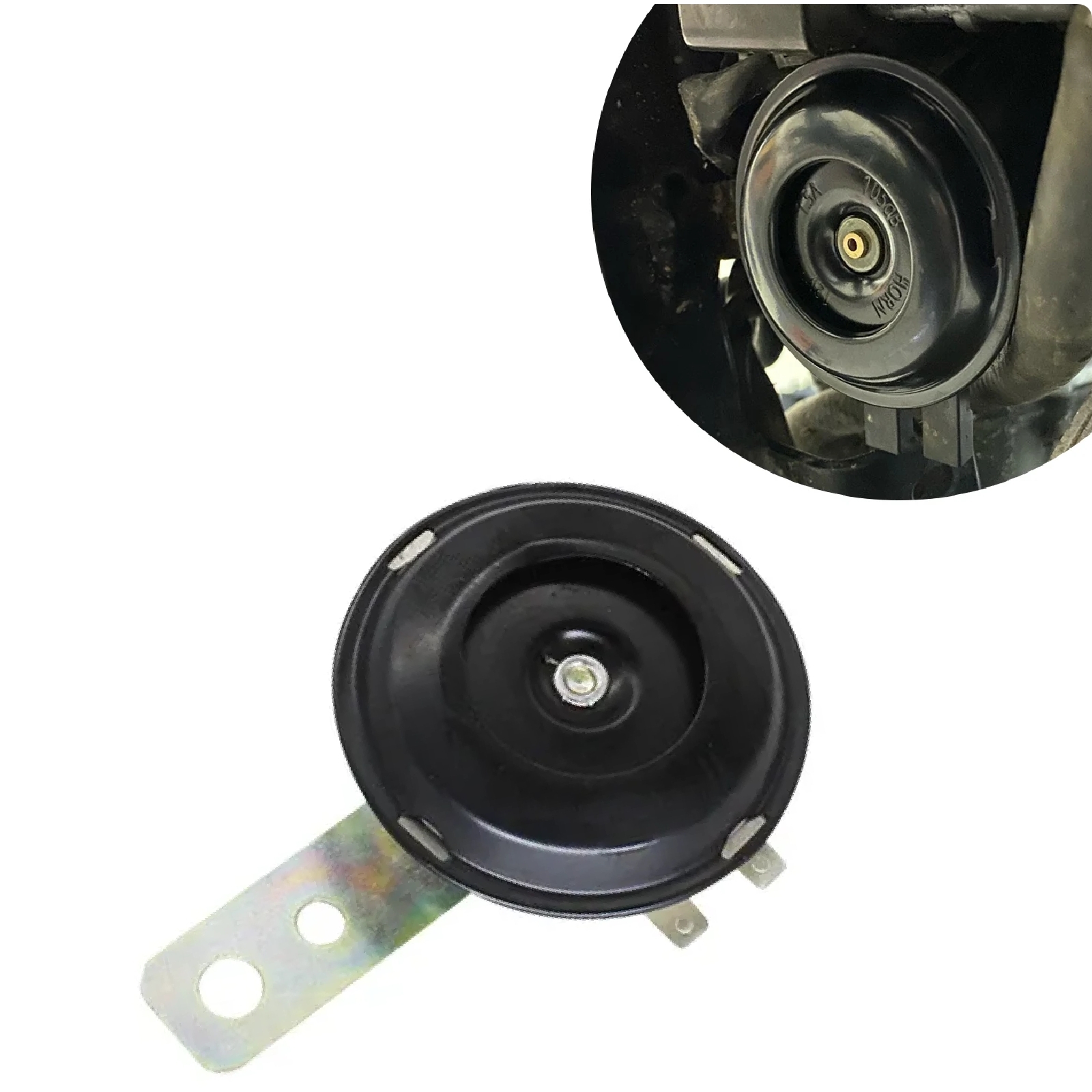 Klakson motocyklowy 12V Super głośny wodoodporny okrągły głośnik uniwersalny skuter motocykl e-rowery motorowery elektryczny zestaw klaksonu akcesoria: Default Title