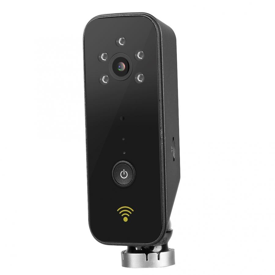 110-240v mini 1080p wifi vidvinkel  p2p ir-cut nattesyn baby monitor hjemmekamera sort