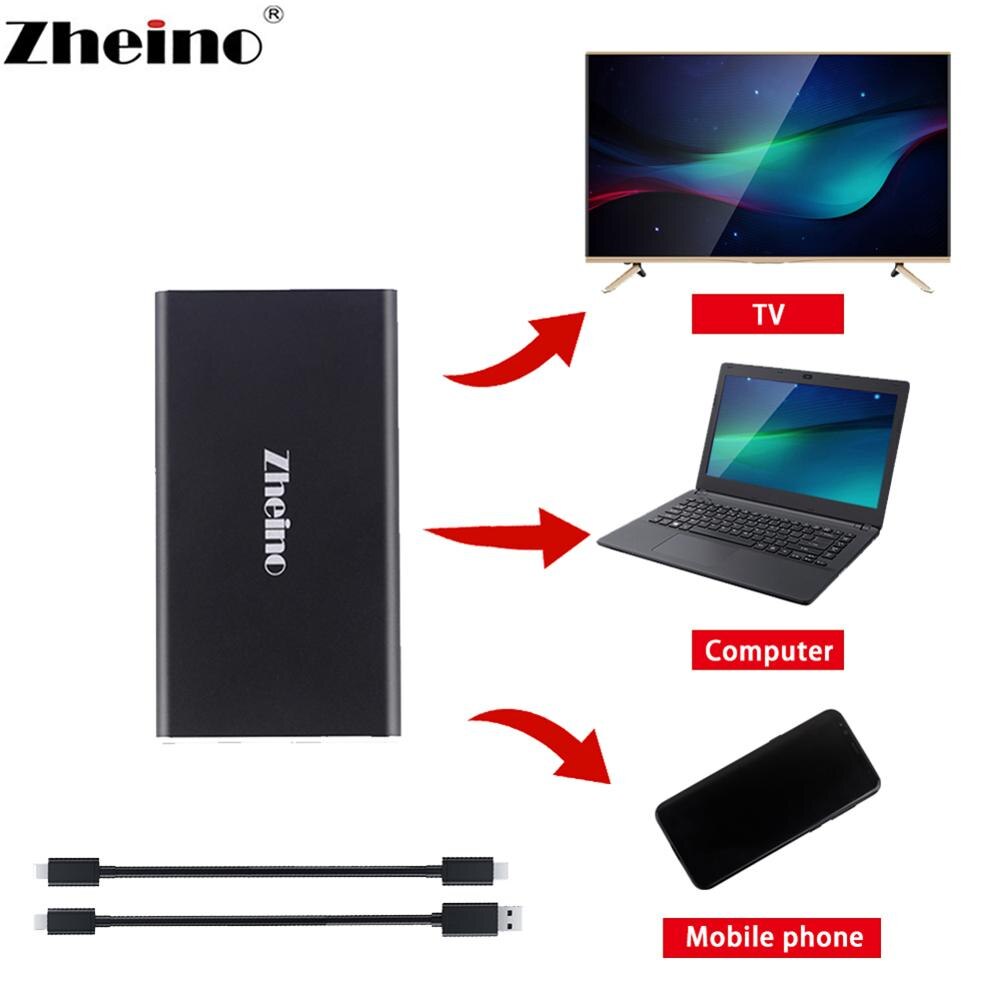 Zheino SSD portátil USB 3,1 de 120GB 240GB externo de 480GB de disco duro de escritorio del ordenador portátil