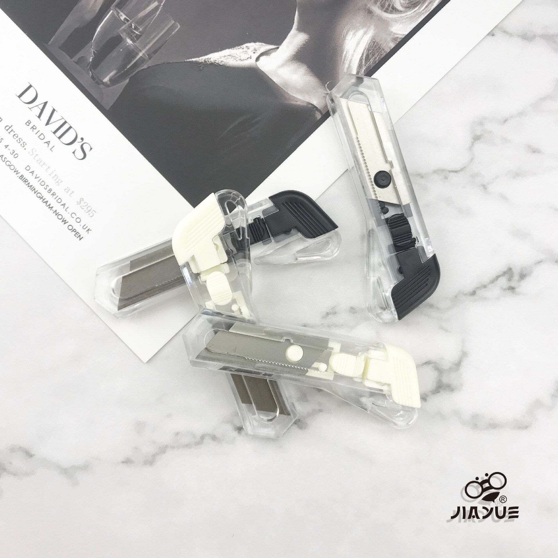 1p Mini Cute Utility Knife Cartoon Portable Demolition Express Paper Cutting Art Knife Student School Office School Supplies: D