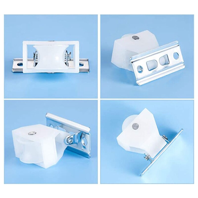 4Pcs Drapery Hardware Cord Pulleys Window Blind Lock for Roman Pleated Shade Roller Shutter Replacement Accessories Home 29EA