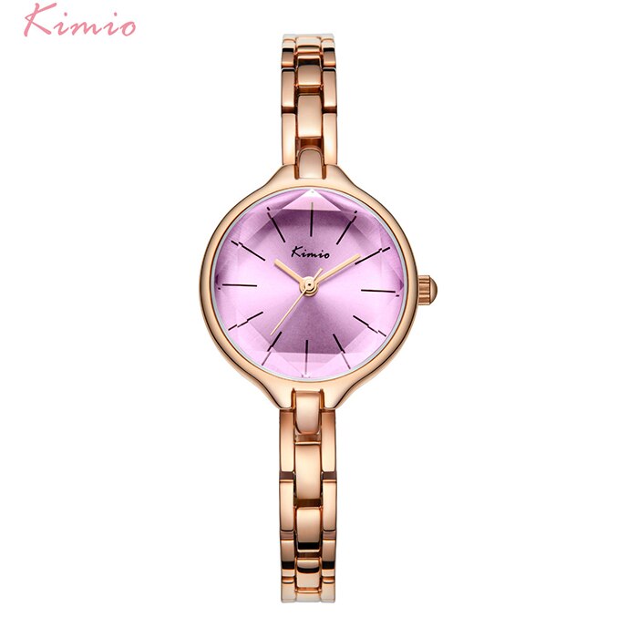 KIMIO Frauen Einfache Kleine Zifferblatt Quarzuhr Damen Kette Wasserdichte Edelstahl Armband Uhren Uhr Horloge Reloj Mujer: 5373