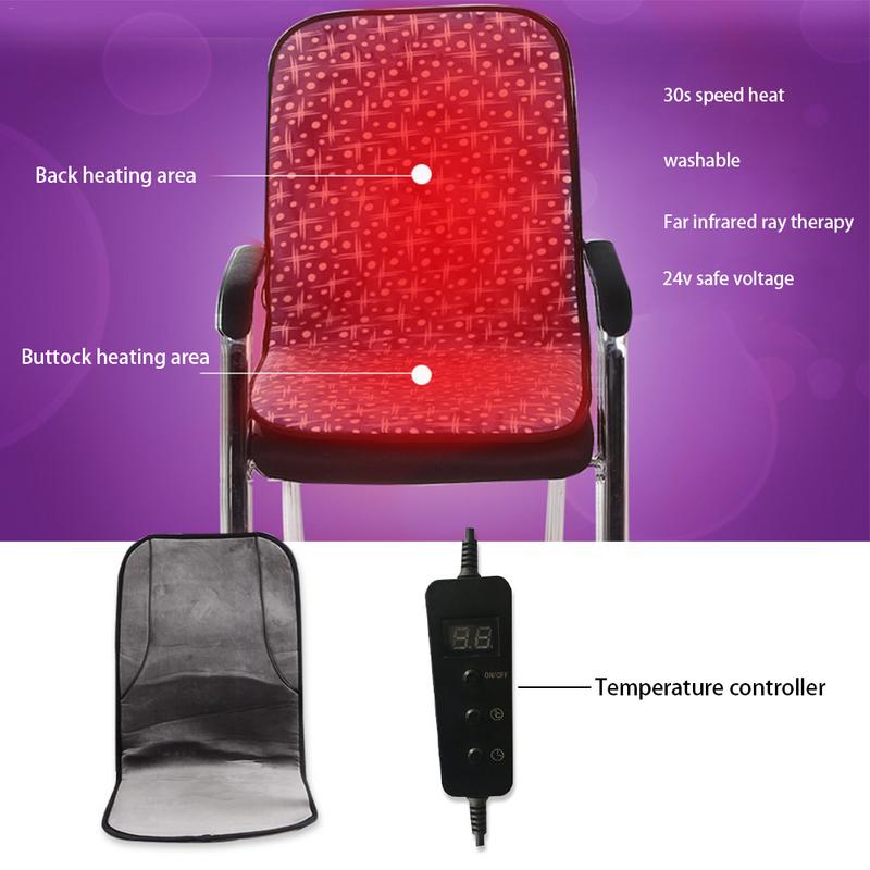 Portable Electric Heating Mat Handy Heater Chair Cushion Pad For Office/Home Back Heated Chair Cushion Electric Blanket Warm Pad