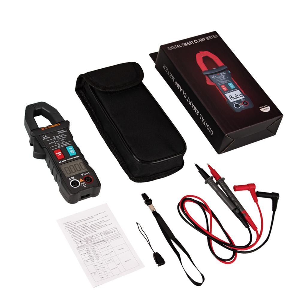 ANENG ST203 Auto Digital Klemme Meter Multimeter 4000 zählt True RMS Mini Ampere DC/AC Klemme Meter Voltmeter 400v Automatische Palette