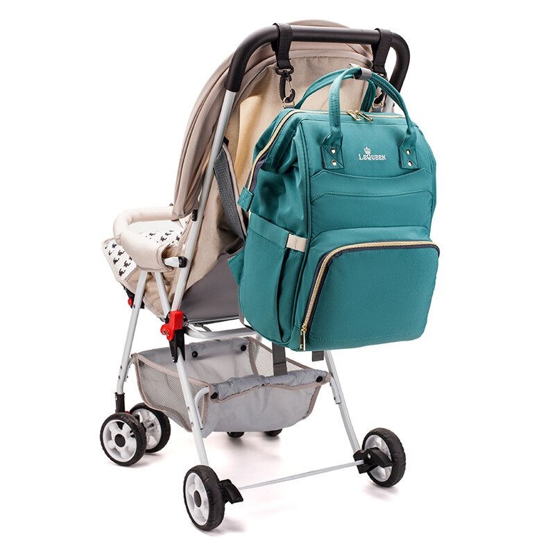 Lequeen Nappy Backpack Bag Mummy Large Capacity Bag Mom Baby Multi-function Waterproof Outdoor Travel Diaper Bags For Baby Care