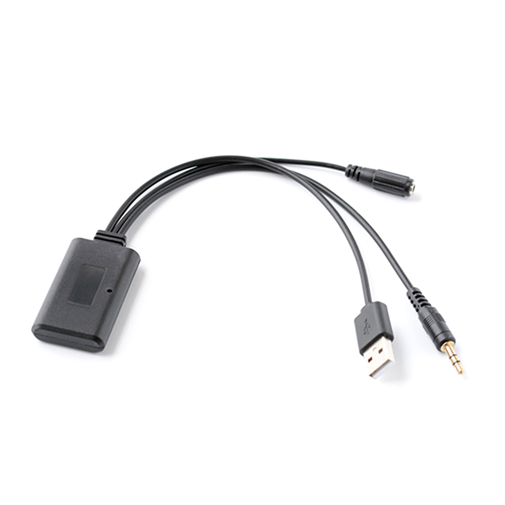 Bil 12v bluetooth modul adapter trådløs radio stereo aux-in aux kabel adapter med mikrofon trådløs til honda