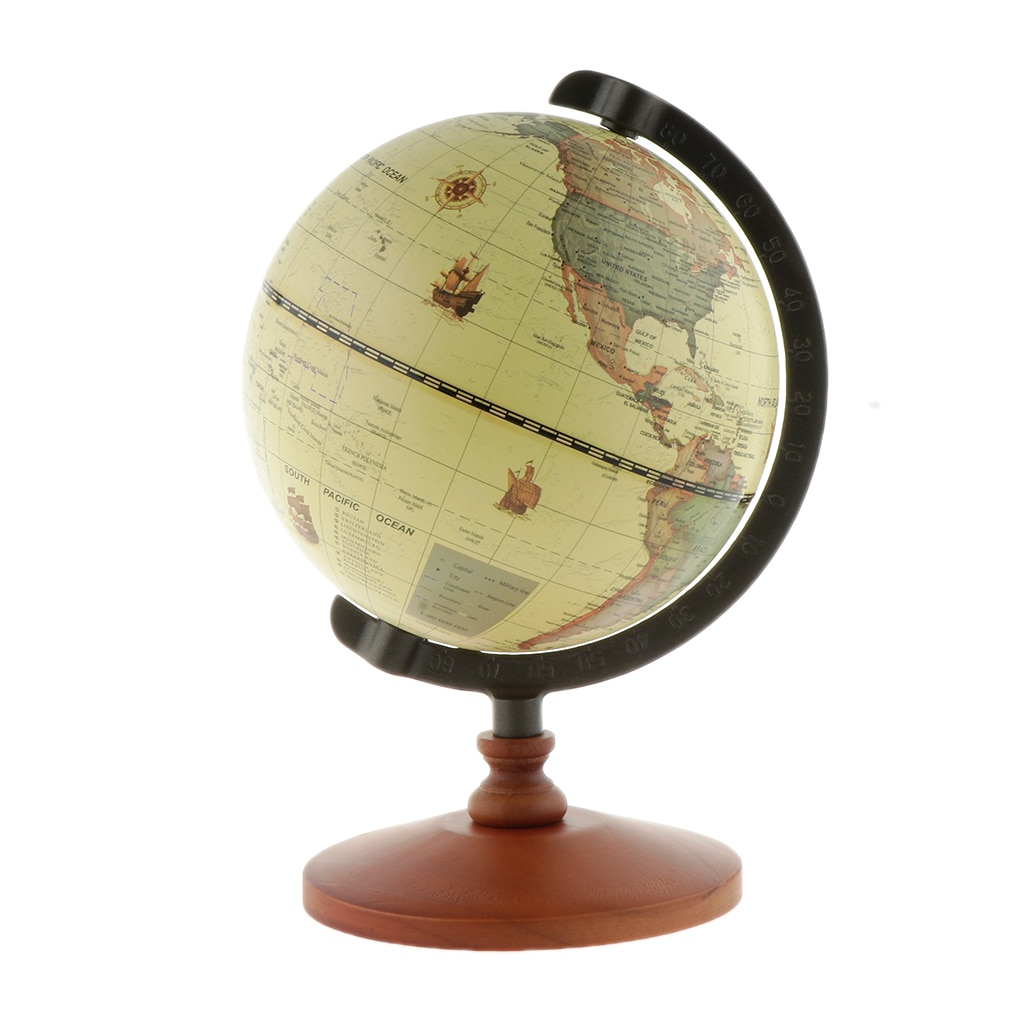 14CM World Earth Globe Map Geography Globes for Desktop Decoration Education Home Office Aid Miniatures Kids