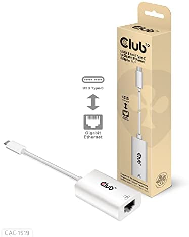 CLUB3D Usb Type C 3.1 Gen 1 Gen 1 Male Naar 1Gb Ethernet Vrouwelijke Actieve Adapter